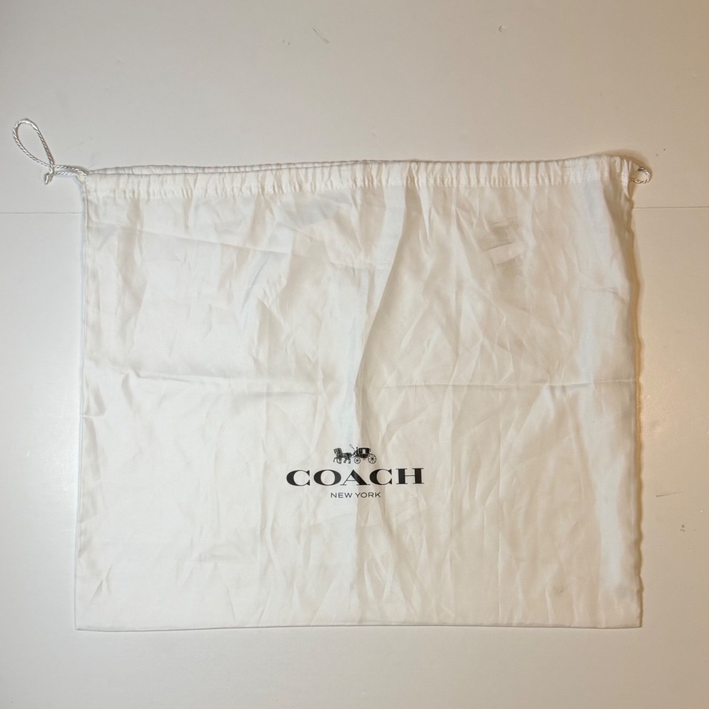 Vintage Coach New York Jumbo Drawstring Dust Bag Storage Handbag Protector 24x19